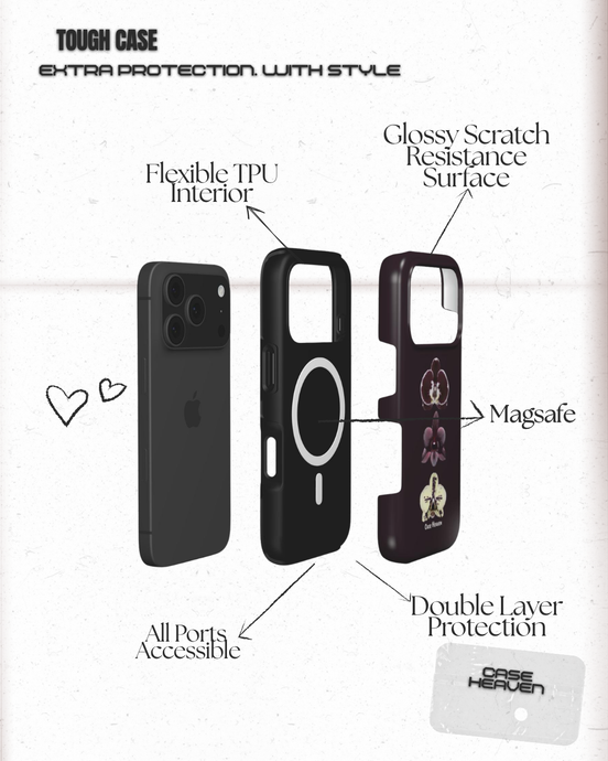 Midnight Orchid | MagSafe Tough Phone Case