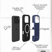 BlueBerry Stripes | MagSafe Tough Phone Case