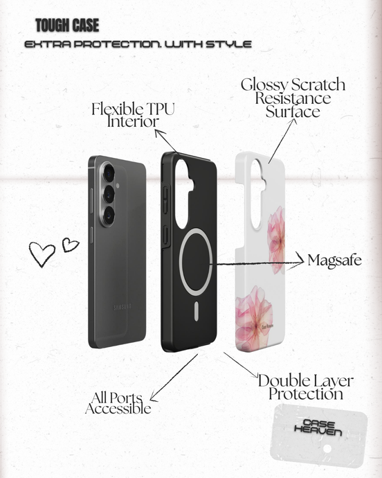 Romantic Flower | Magnetic Tough Phone Case