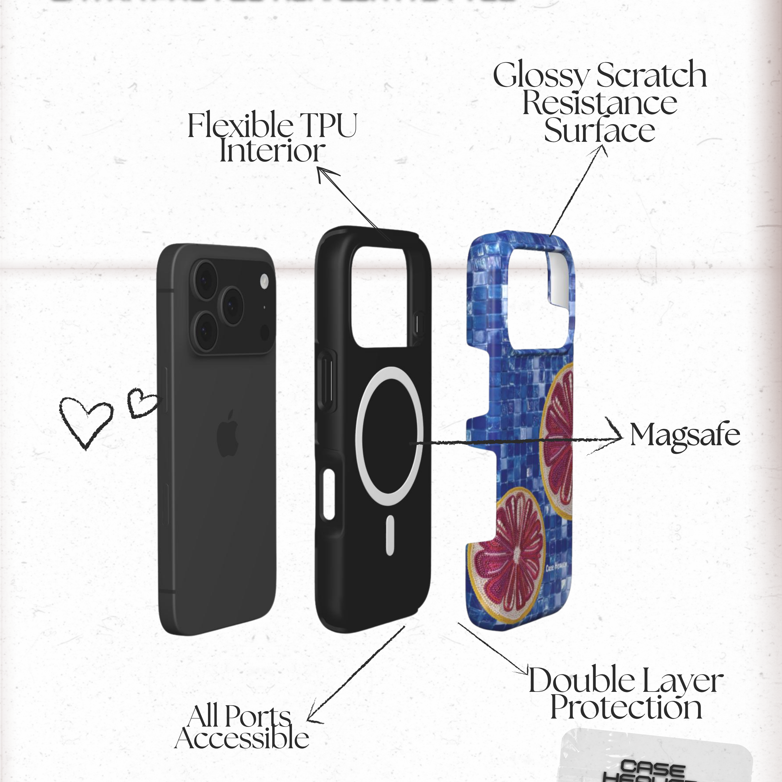 Poolside Pomelo | MagSafe Tough Phone Case