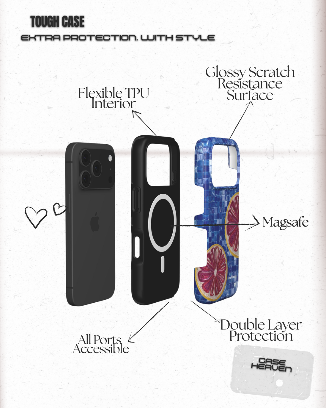 Poolside Pomelo | MagSafe Tough Phone Case