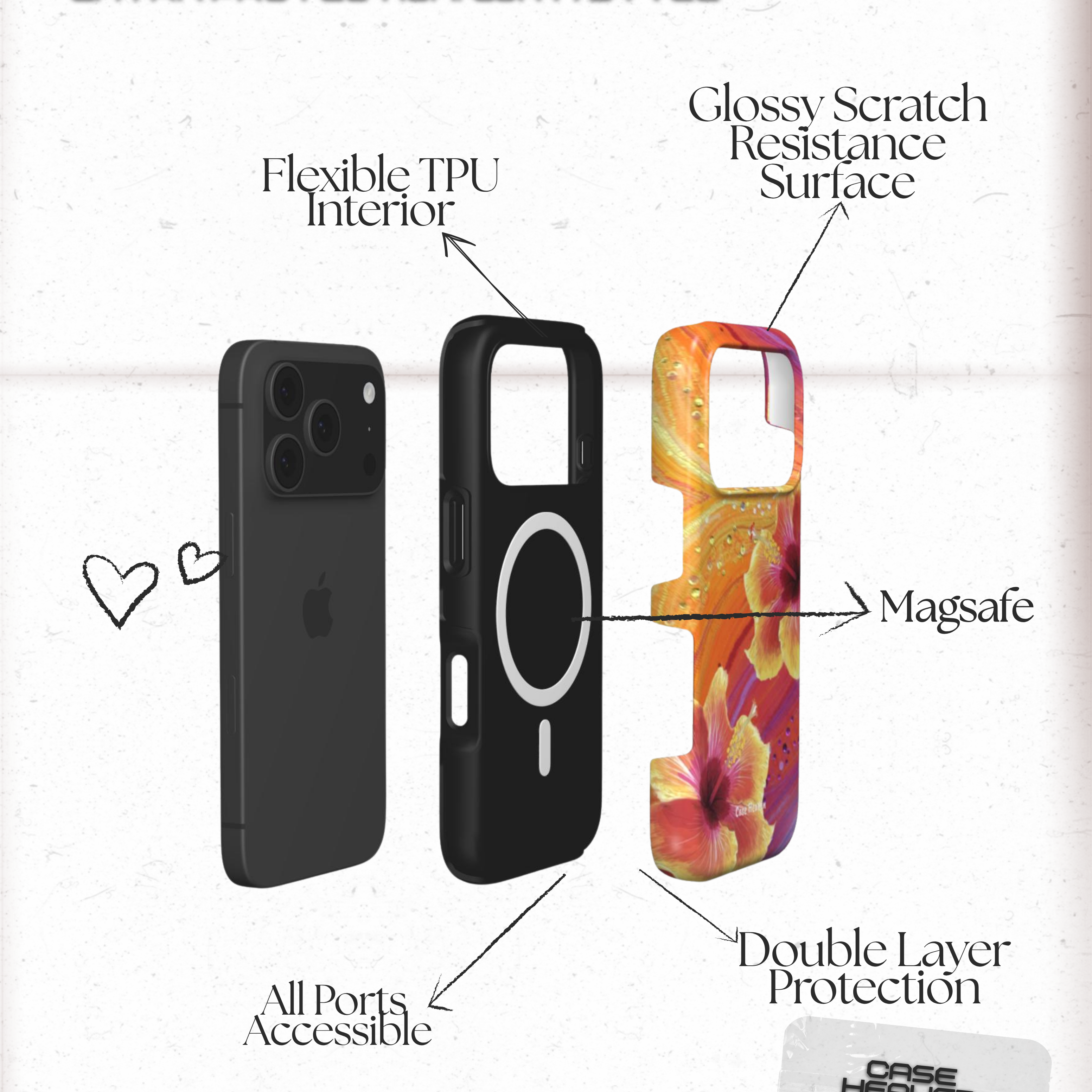 Tropical Heat Waves | MagSafe Tough Phone Case