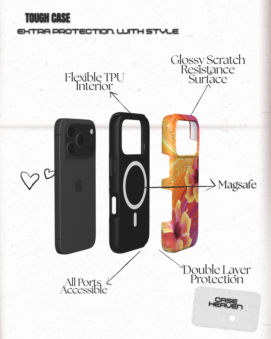 Tropical Heat Waves | MagSafe Tough Phone Case