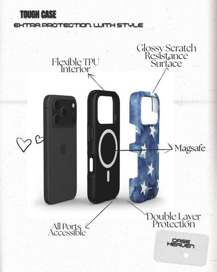Stars & Satin | MagSafe Tough Phone Case