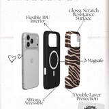 Chocolate Zebra | MagSafe Tough Phone Case