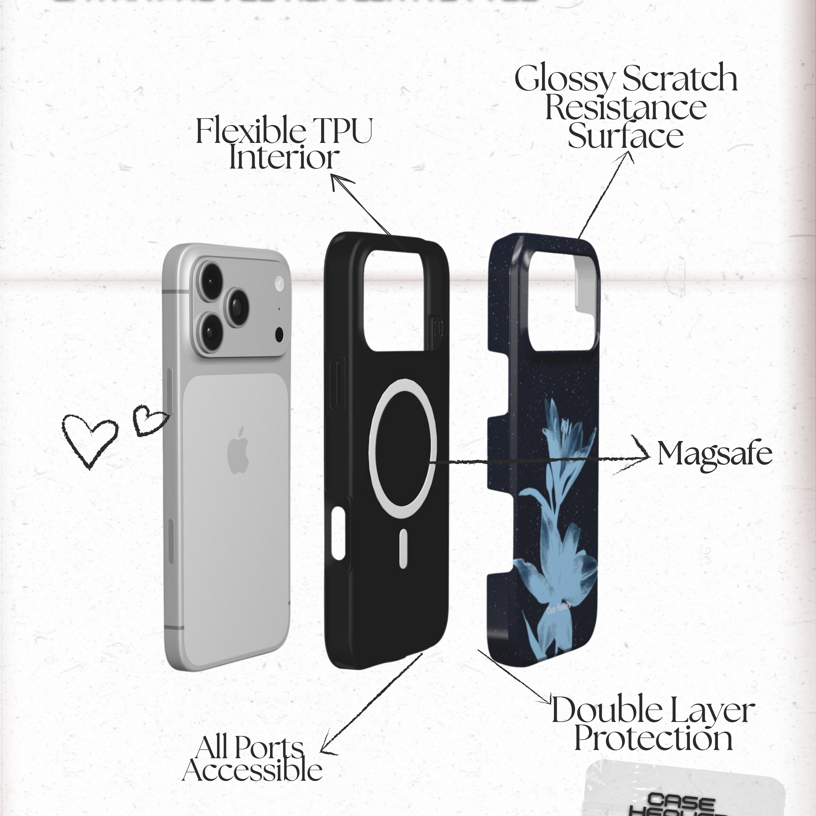 Moonlit Bloom | MagSafe Tough Phone Case