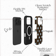Minty Polka Dots | MagSafe Tough Phone Case