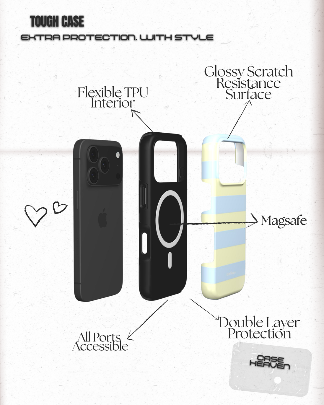 Vanilla Milk | MagSafe Tough Phone Case