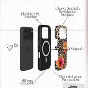 Tropical Cheetah Print | MagSafe Tough Phone Case