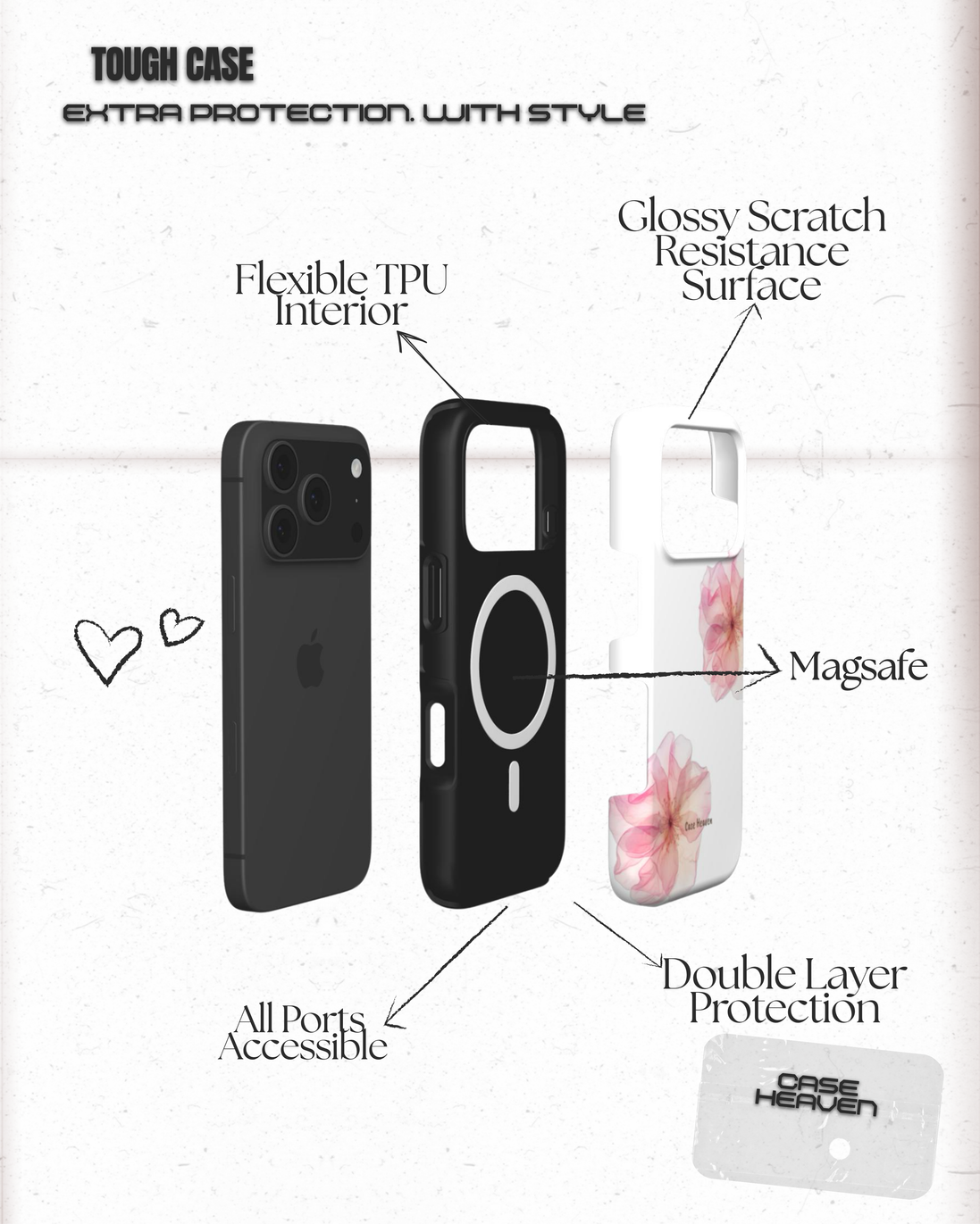 Romantic Flower | MagSafe Tough Phone Case