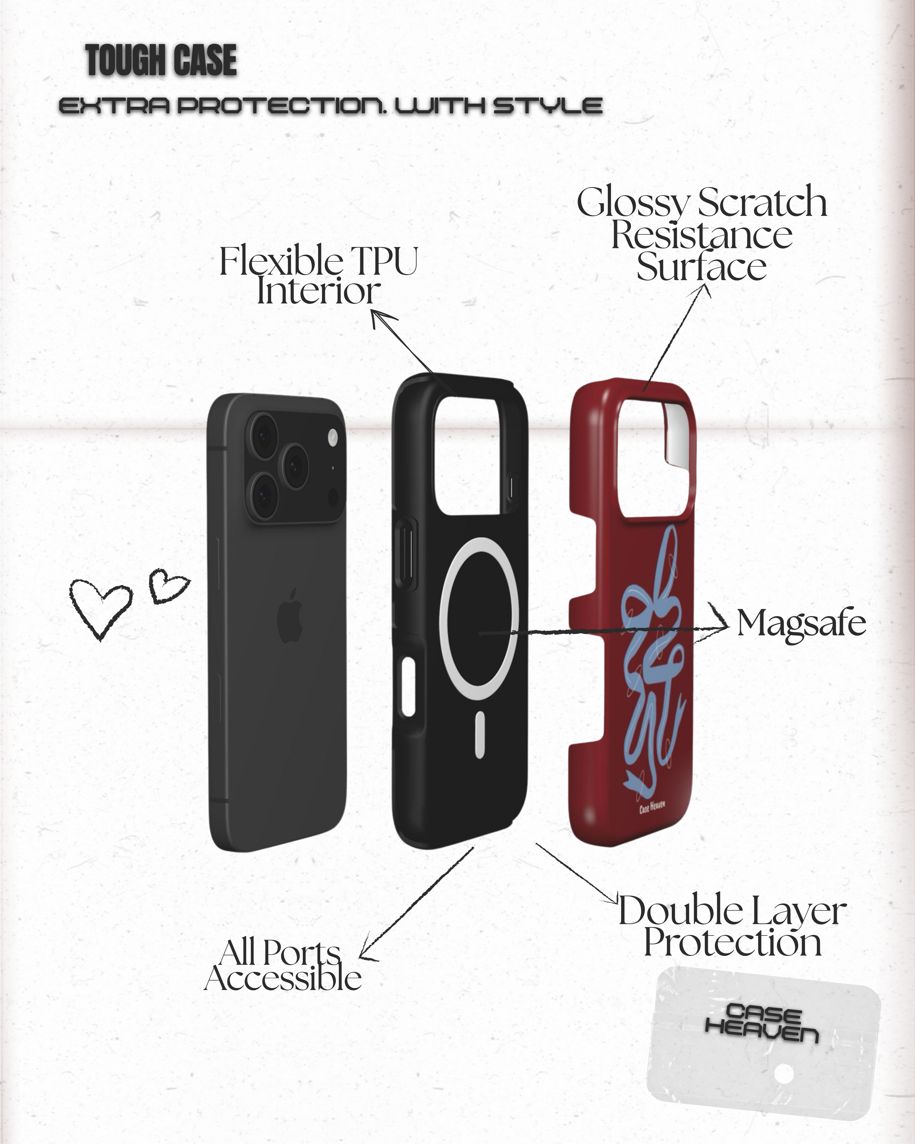 Cherry Rush | MagSafe Tough Phone Case