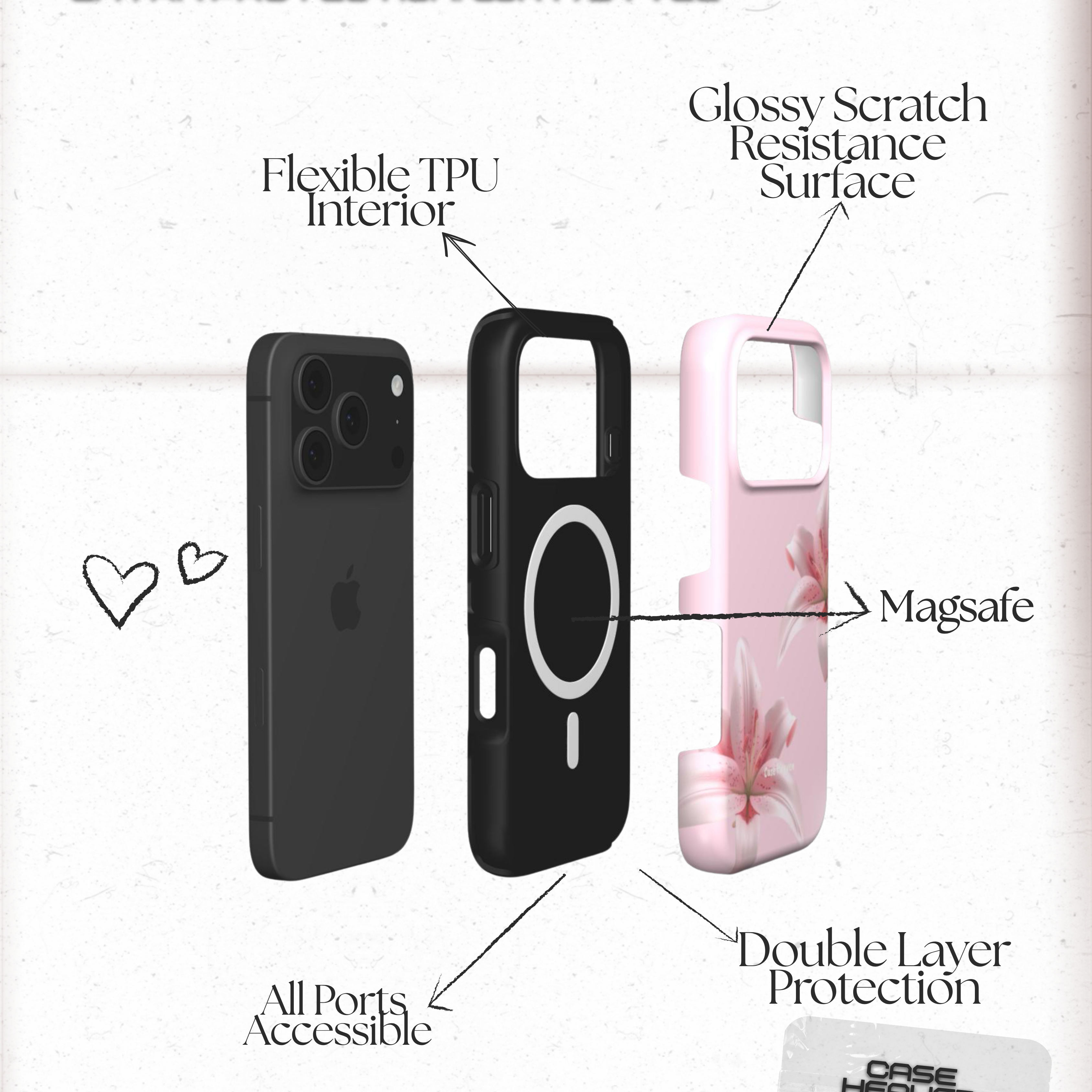 Pink Lily | MagSafe Tough Phone Case