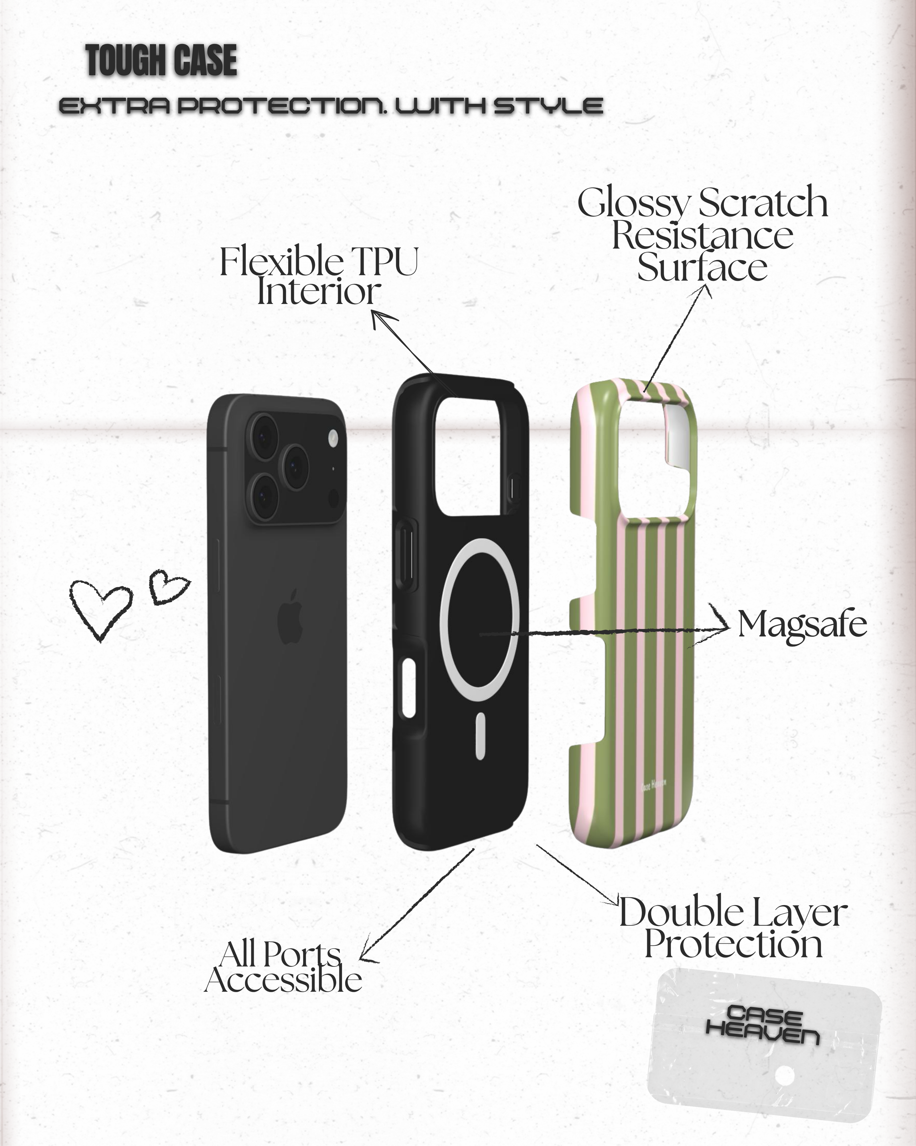 Sage Blush | MagSafe Tough Phone Case