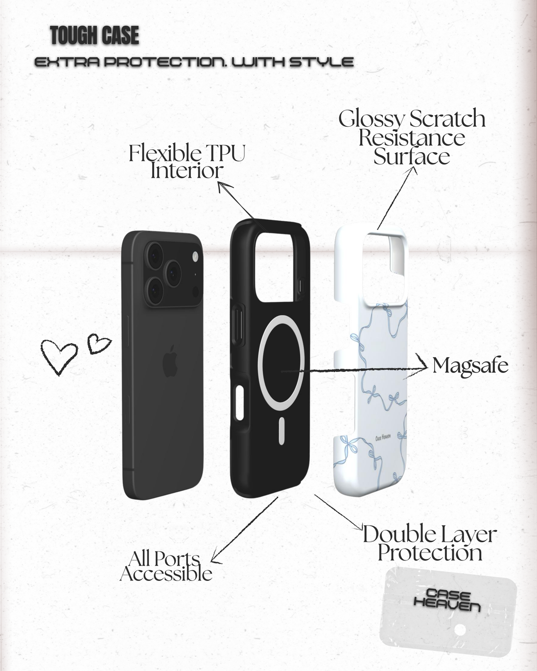 Coquette Blue | MagSafe Tough Phone Case