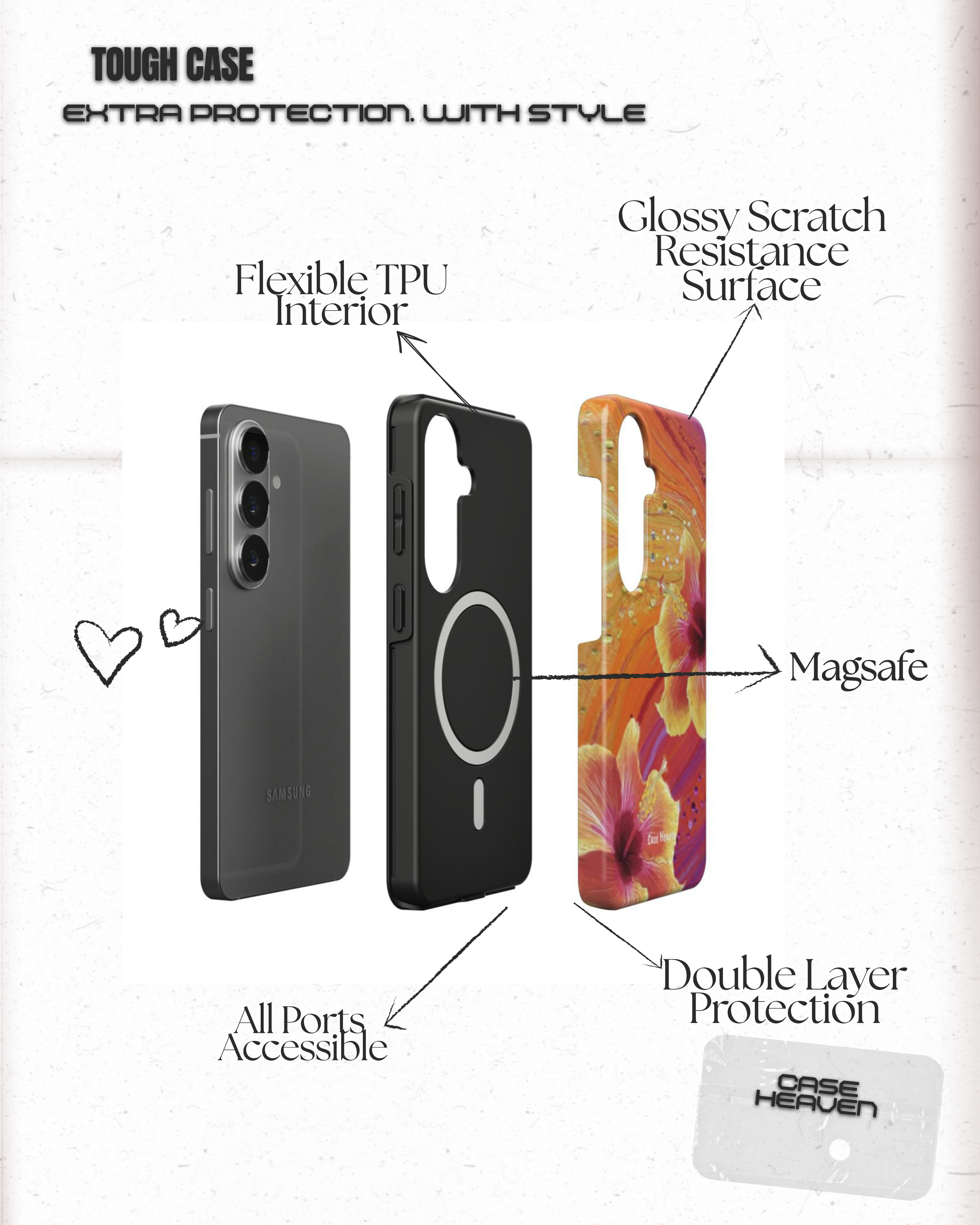 Tropical Heat Waves | Magnetic Tough Phone Case