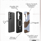 Mocha Waves | Magnetic Tough Phone Case