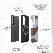 Mocha Waves | Magnetic Tough Phone Case