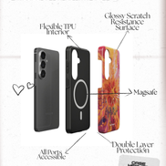 Sunburst Bloom | Magnetic Tough Phone Case