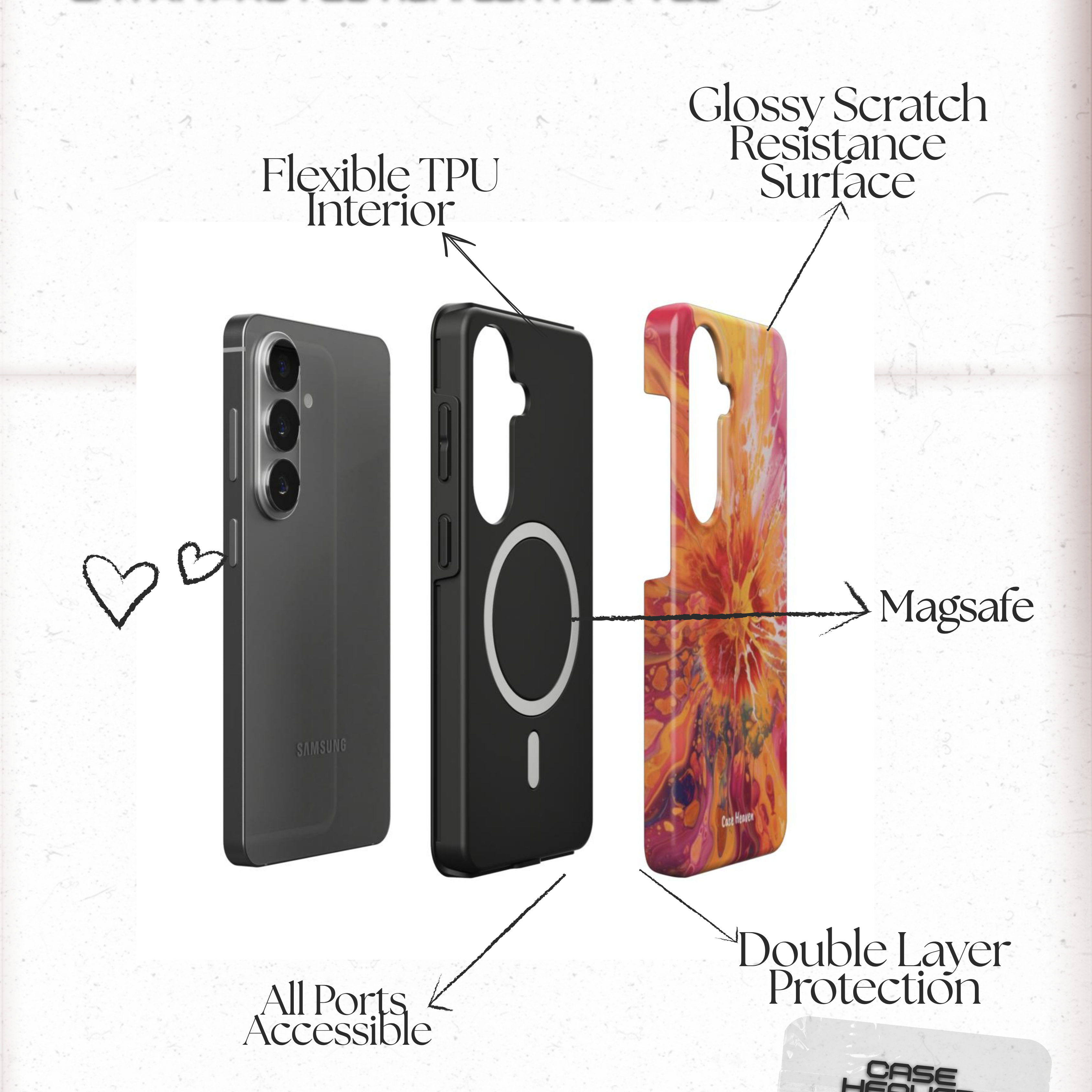 Sunburst Bloom | Magnetic Tough Phone Case