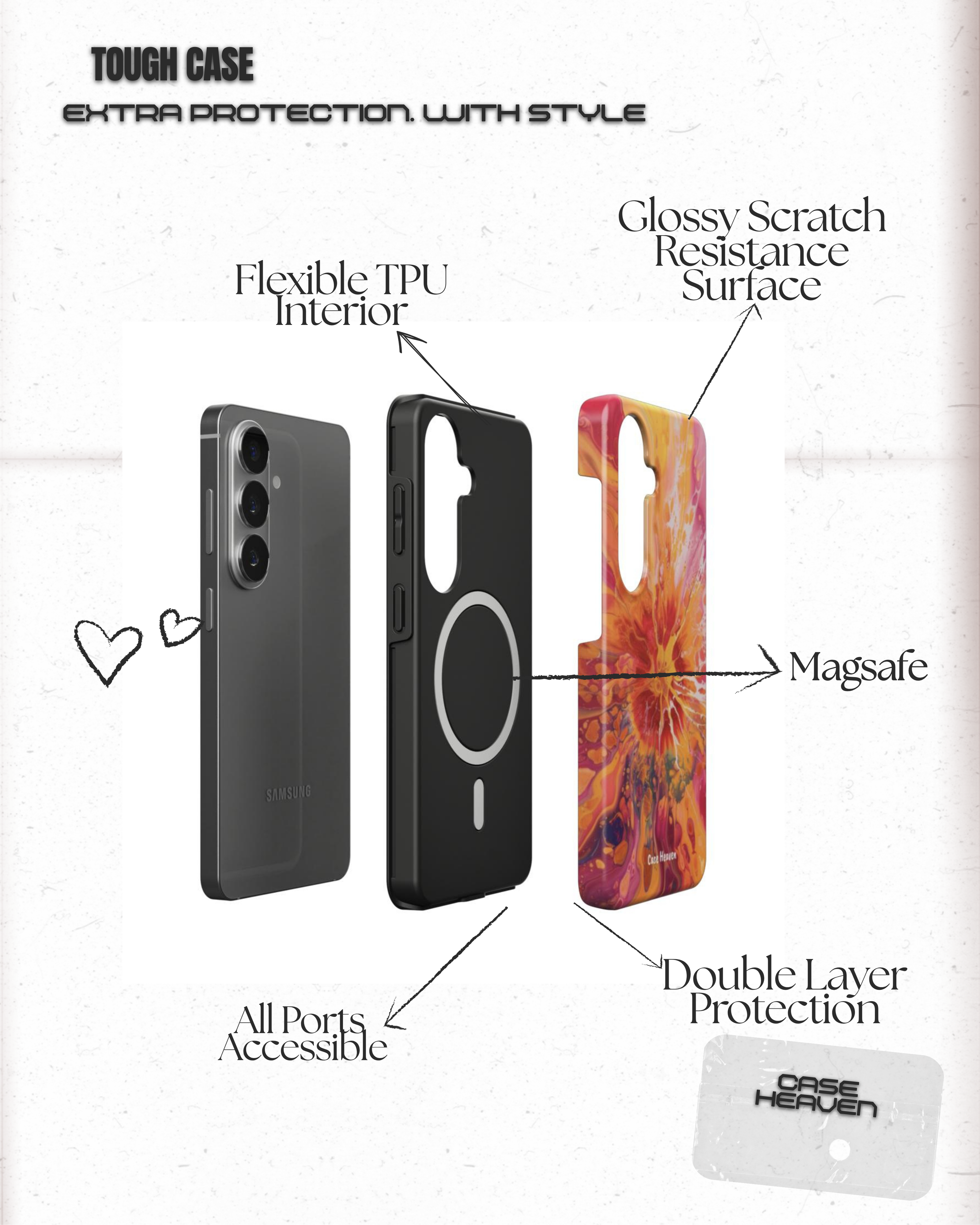 Sunburst Bloom | Magnetic Tough Phone Case
