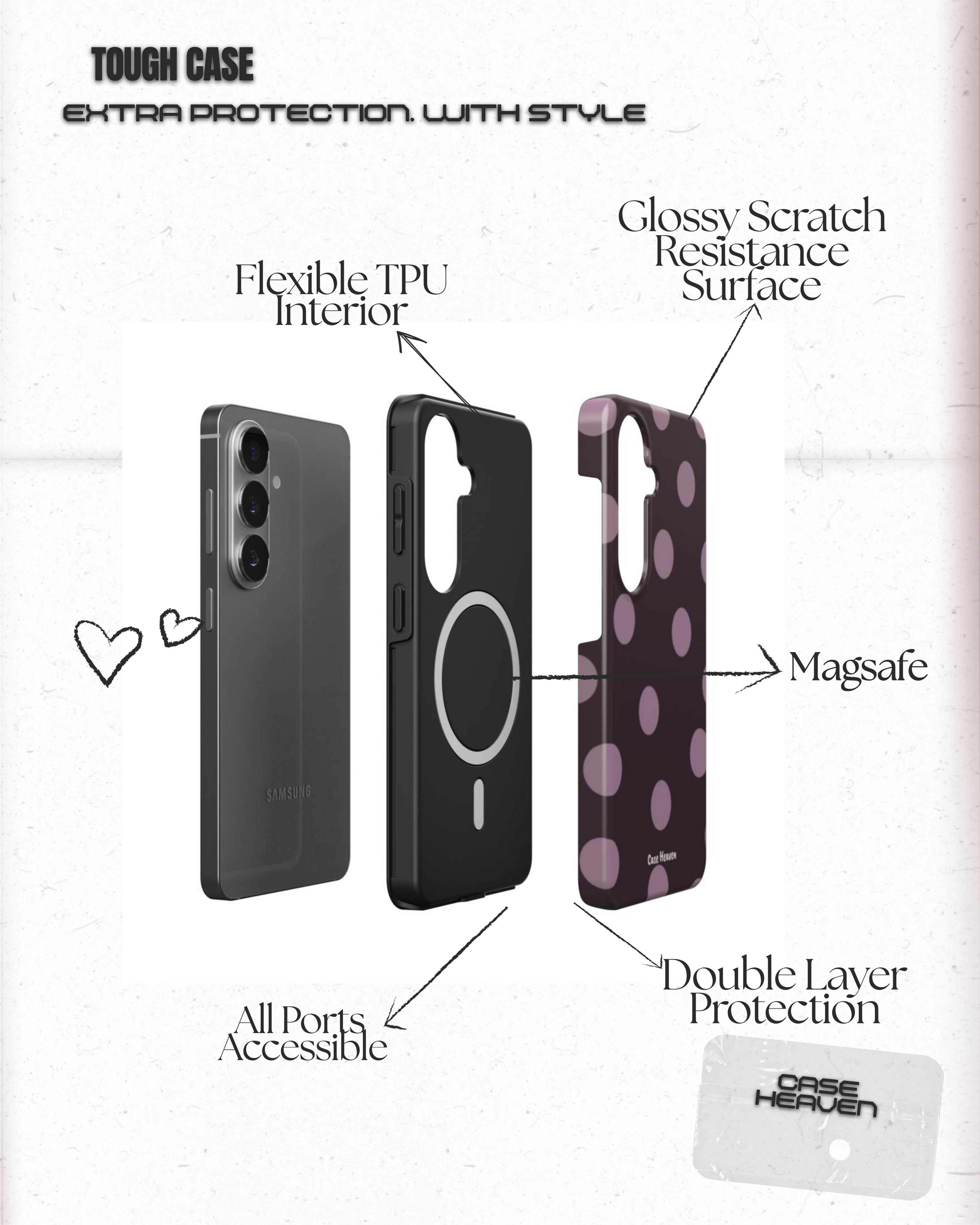 Lilac Latte | Magnetic Tough Phone Case