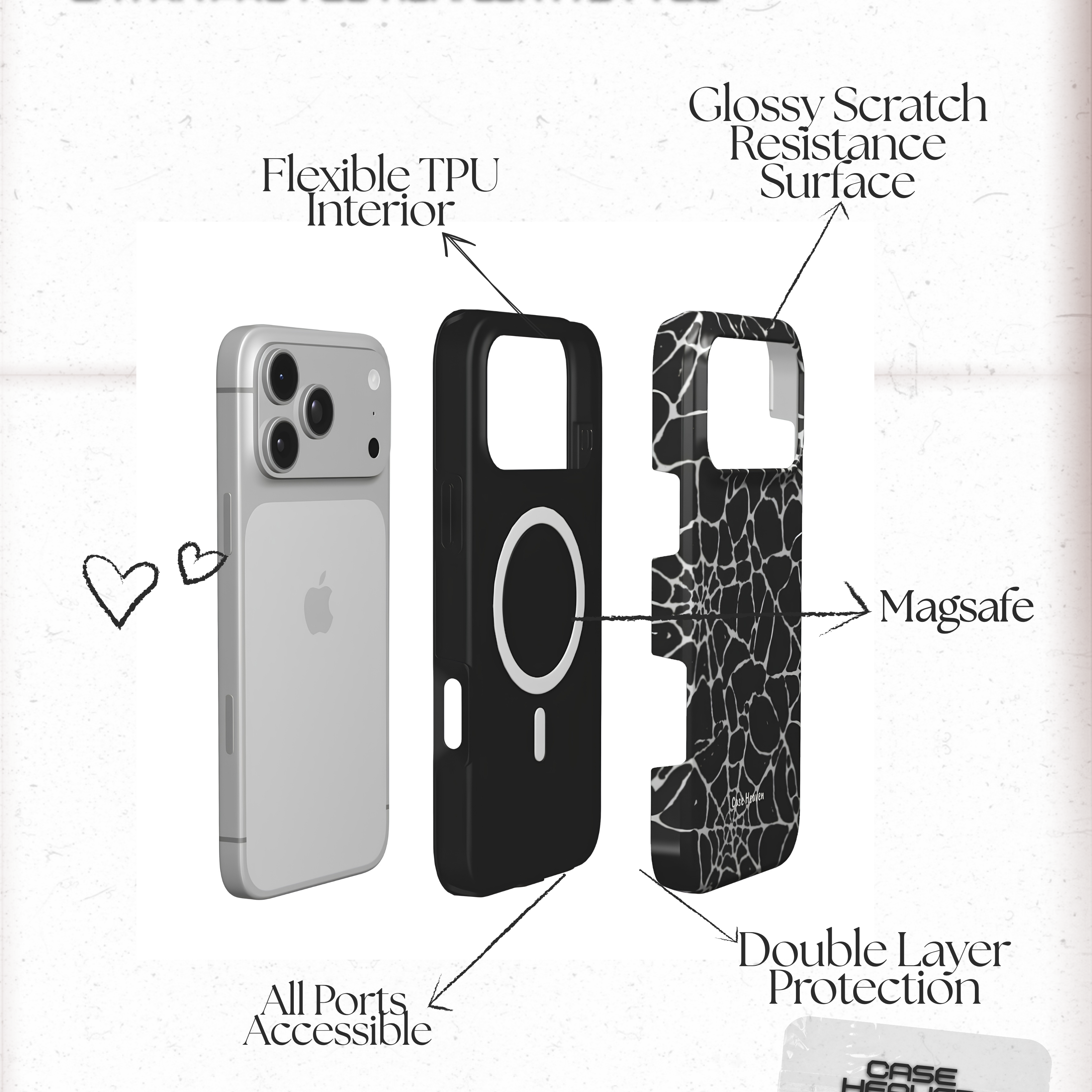 Midnight Web | MagSafe Tough Phone Case