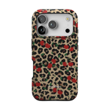 Cherry Cheetah Print | MagSafe Tough Phone Case