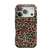 Cherry Cheetah Print | MagSafe Tough Phone Case