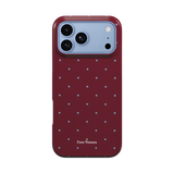 Bordeaux Dots | MagSafe Tough Phone Case