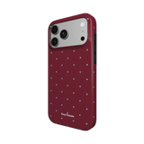 Bordeaux Dots | MagSafe Tough Phone Case