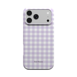 Lilac Gingham | MagSafe Tough Phone Case